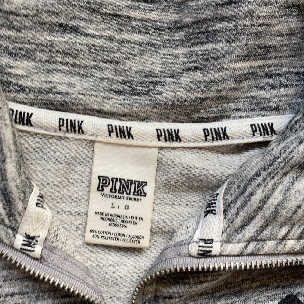 Victoria’s Secret pink zip neck sweatshirt - Picture 3 of 3